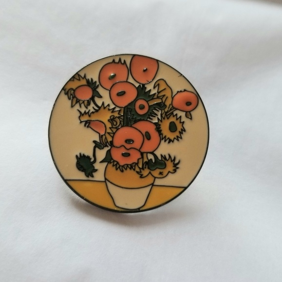 unbranded Jewelry - 2 LEFT! Van Gogh Sunflowers Enamel Pin